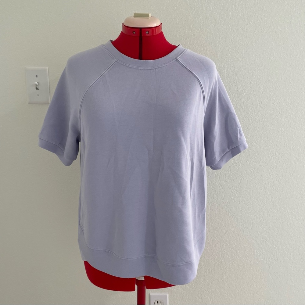 Tahari Light Purple Short Sleeve Top